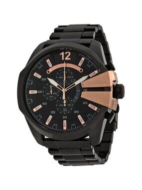 Diesel Mens Watch 43mm Black Dial Cushion Case Leather DZ-2089 New Battery Diesel | Accessories | Diesel Mens Watch 43mm Black Dial  main image 3